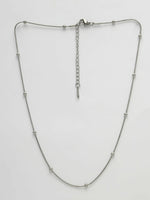 Thumbnail for NVR Women's Set of 3 Silver-Toned German Silver Oxidised Chain - Distacart