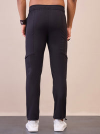 Thumbnail for Lyush Men Men & Women Black Front Zipper Parachute Pants