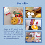 Thumbnail for The Small Wonderland Mahabali set-33 Piece Set south Indian food inspired pretend play food set