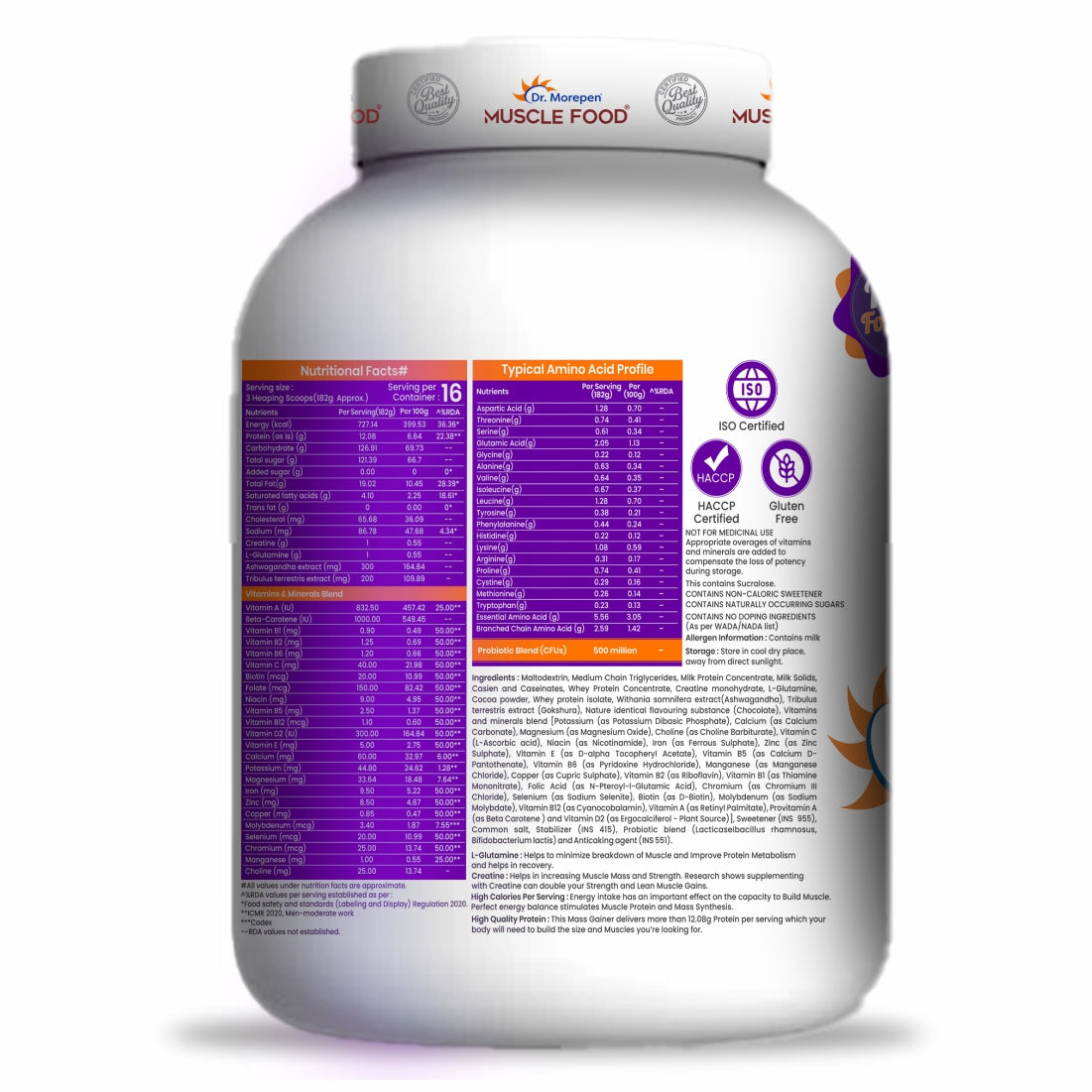 Dr. Morepen Mass Gainer Chocolate