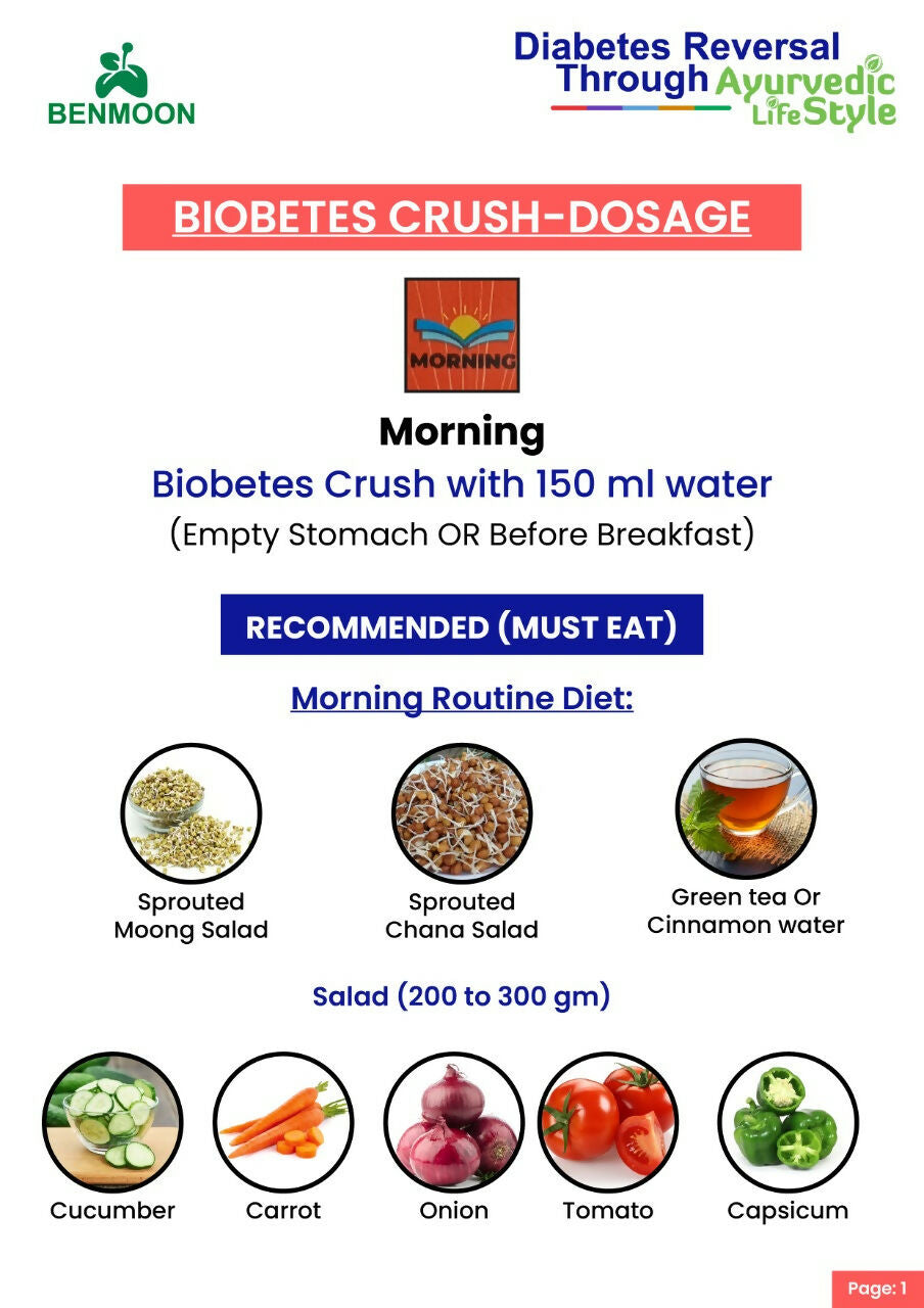 Benmoon Ayurveda Biobetes Crush Sachets - Distacart