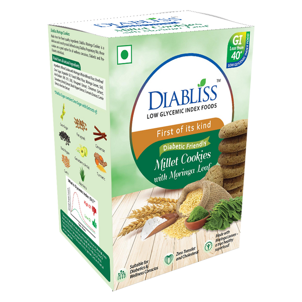 Diabliss Diabetic Friendly Millet Cookies With Moringa Leaf - Distacart