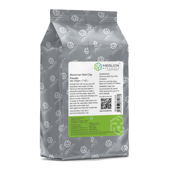 Merlion Naturals Moroccan Red Clay Powder - Distacart