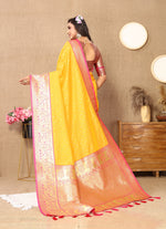 Thumbnail for Vedant Vastram Mustard Color Kanjeevaram Silk Saree - Mustard - Distacart