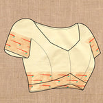 Thumbnail for Vedant Vastram Cream Color Paithani Silk Saree - Cream - Distacart