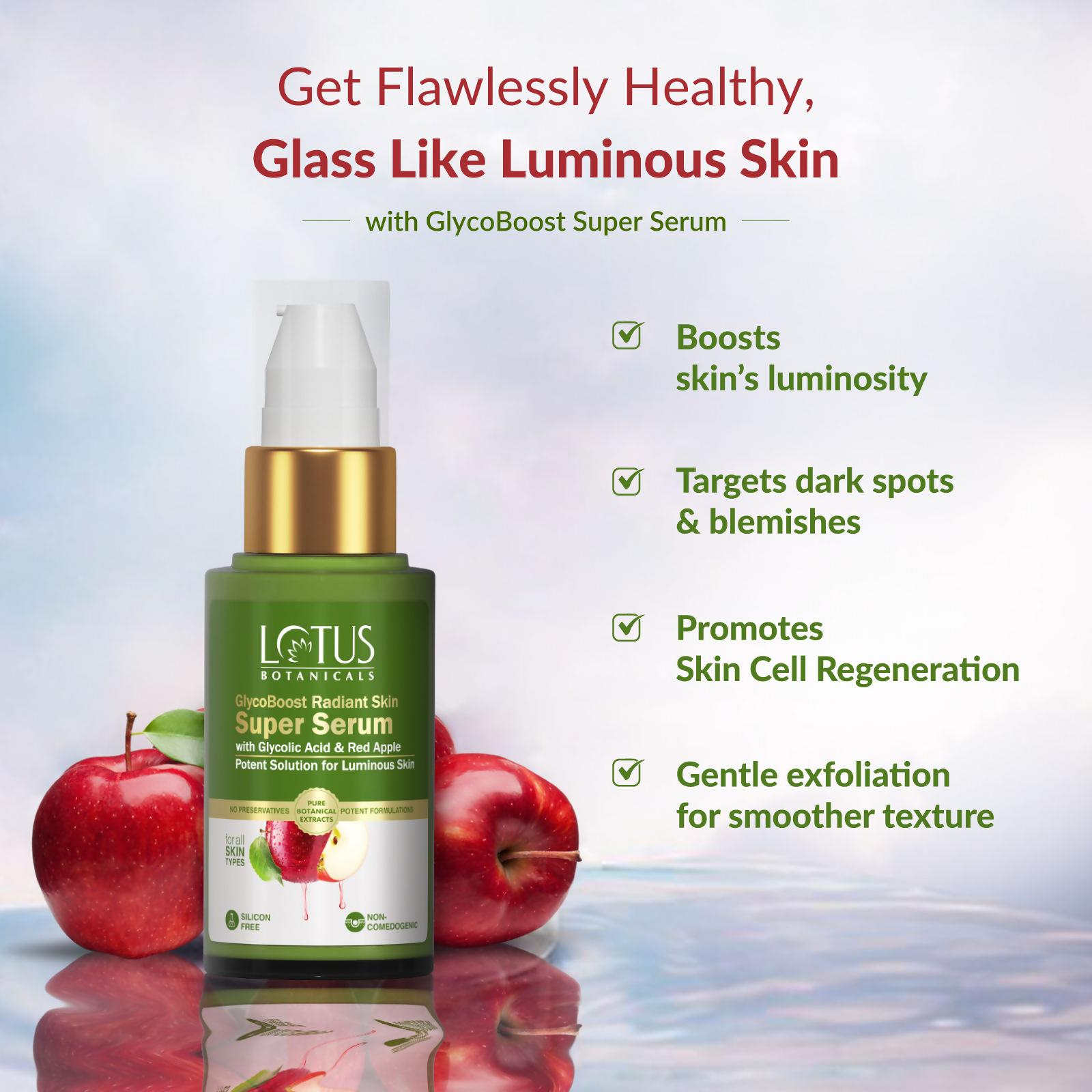 Lotus Botanicals GlycoBoost Radiant Skin Super Serum - Distacart