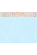 Thumbnail for Joban Fashion Light Sky Blue Crepe Chiffon Pure Handloom Banarasi Silk Saree