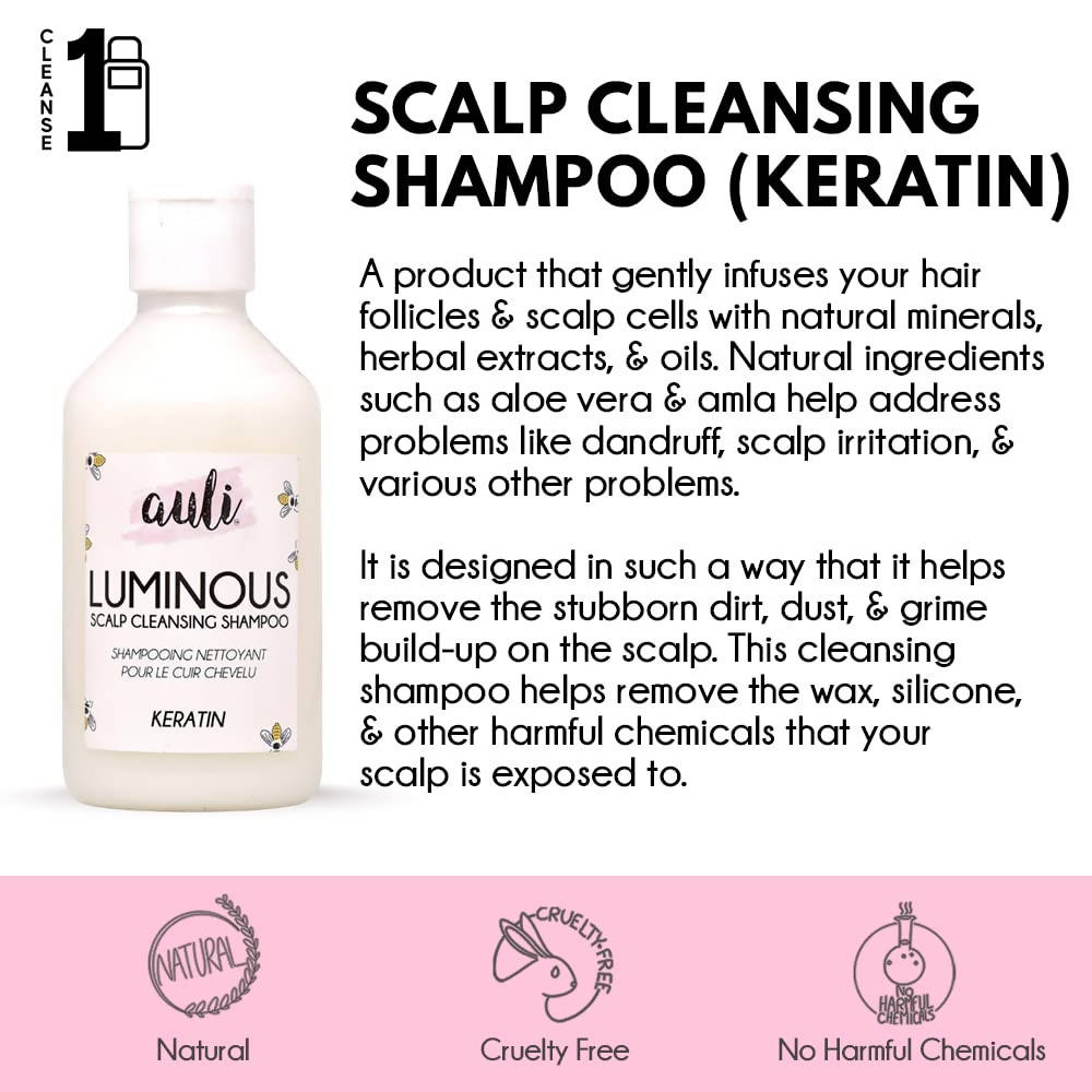 Auli Luminous Scalp Cleansing Shampoo (Keratin) - Distacart