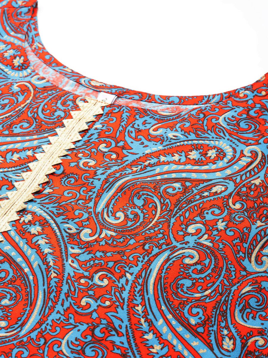 Ahalyaa Women's Traditional Wear Co-ods - Teal Blue - Distacart