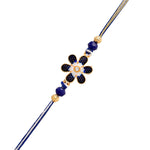 Thumbnail for trueBrowns X Voylla Ethnic Floral Motif Blue Thread Rakhi - Distacart