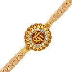 Thumbnail for trueBrowns X Voylla Traditional Shree Inscription Zirconia Studded Rakhi - Distacart