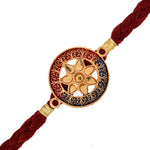 Thumbnail for trueBrowns X Voylla Floral Motif Braided Thread Rakhi - Distacart