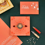 Thumbnail for trueBrowns X Voylla Floral Motif Braided Thread Rakhi - Distacart