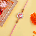 Thumbnail for trueBrowns X Voylla Green Gems Studded Ethnic Thread Rakhi - Distacart