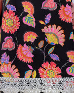 Thumbnail for Lil Drama Jaipur Print Stylish Cotton Kurta with Dhoti Set for Girls - Black - Distacart