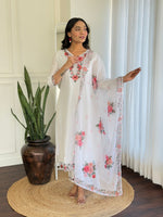 Thumbnail for The52 Thread work on Viscose Fabric Straight Kurta, Pant and Dupatta Set