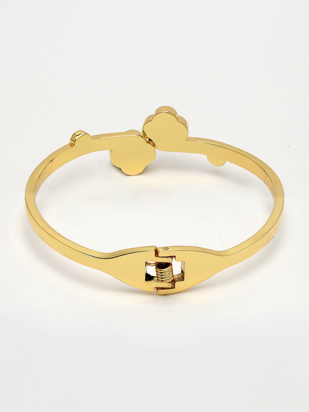 NVR Women's Set of 2 Gold & Silver Cuff Bracelet