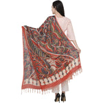 Thumbnail for A R Silk Modal Kalamkari Print Fancy Dupatta Color Multi Print Dupatta or Chunni