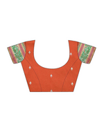 Thumbnail for Vastranavya Red Soft Paithani Silk Saree With Gold Zari Weaving Motifs With Matching Blouse Fabric - Distacart