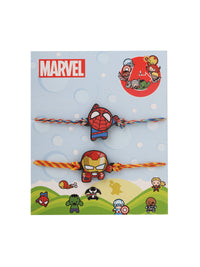 Thumbnail for NVR Kids Set of 2 Cute Cartoon Superhero Thread Rakhi with Roli Chawal Chandan & Mishri