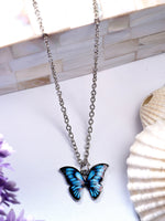 Thumbnail for NVR Women's Silver-Plated Chain With Butterfly Pendant - Distacart