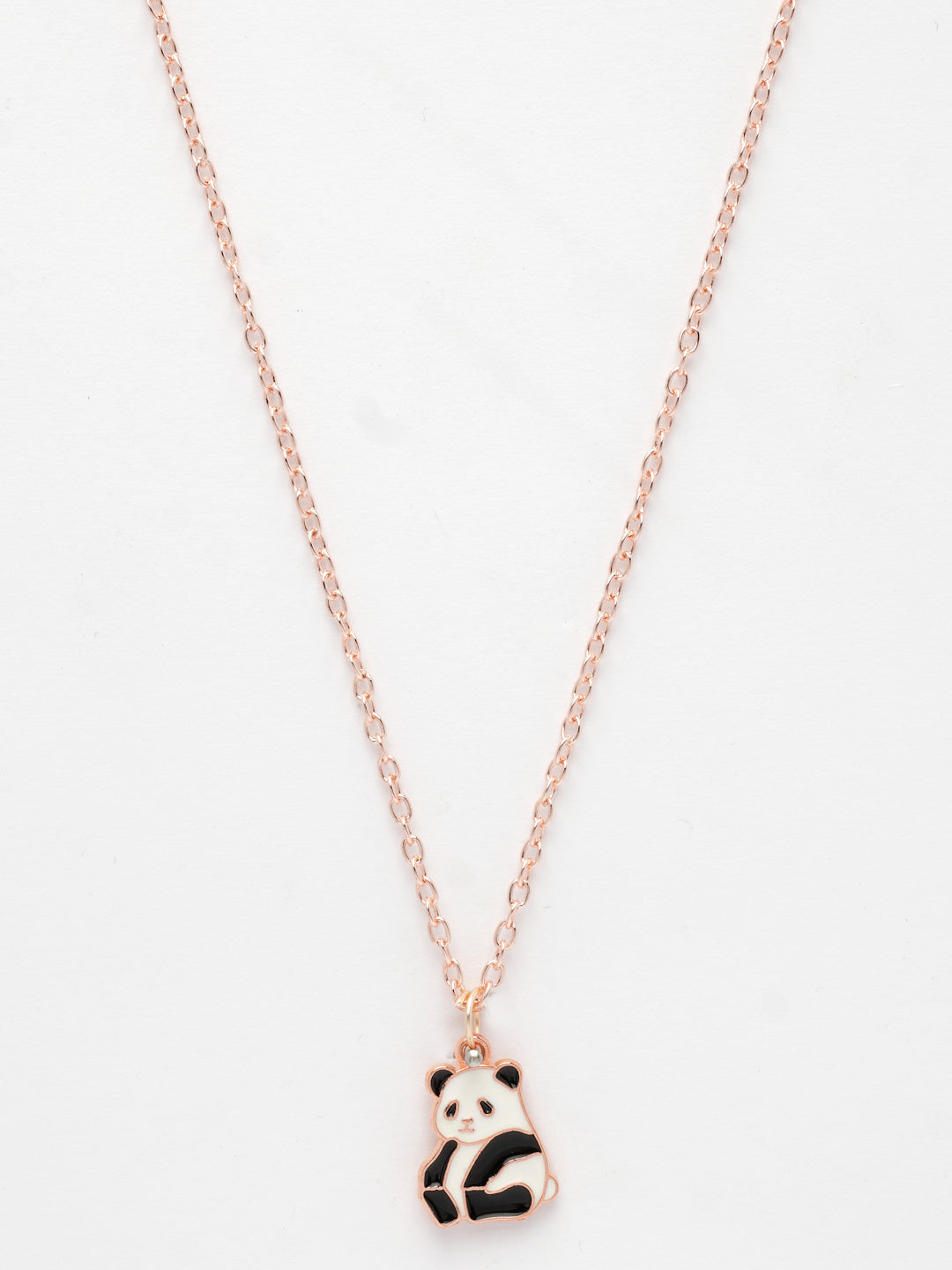 NVR Women's Rose Gold-Polished Chain With Panda Pendant - Distacart
