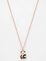 Thumbnail for NVR Women's Rose Gold-Polished Chain With Panda Pendant - Distacart