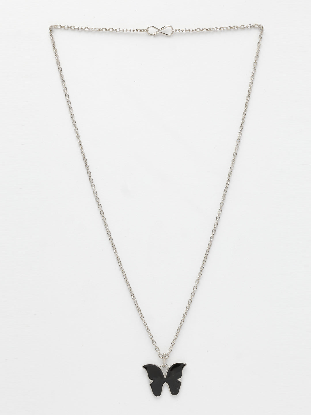 NVR Women's Silver-Plated Chain With Butterfly Pendant - Distacart