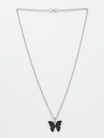 Thumbnail for NVR Women's Silver-Plated Chain With Butterfly Pendant - Distacart