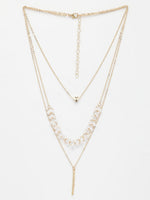 Thumbnail for NVR Women's Gold-Polished Beaded Layered Chain - Distacart