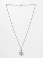 Thumbnail for NVR Women's Silver-Plated Chain With Snowflake Pendant - Distacart