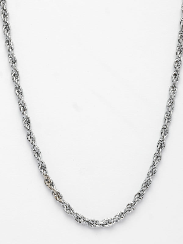 NVR Men's Silver-Plated Stainless Steel Chain - Distacart