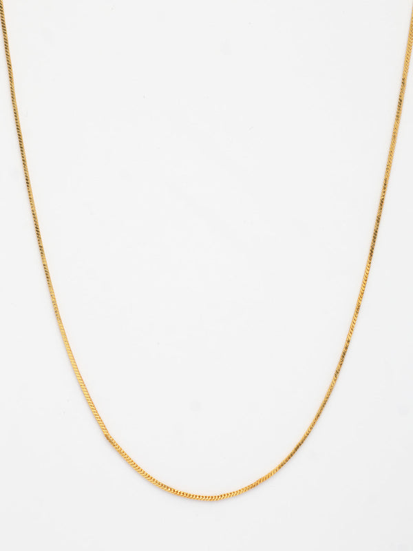 NVR Women's Gold-Polished Minimal Chain - Distacart