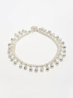 Thumbnail for NVR Women's Set of 2 Silver-Plated Ghungroo-Beaded Anklets - Distacart