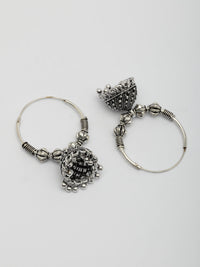 Thumbnail for NVR Women Set of 3 Silver Plated Oxidized Traditional Earrings