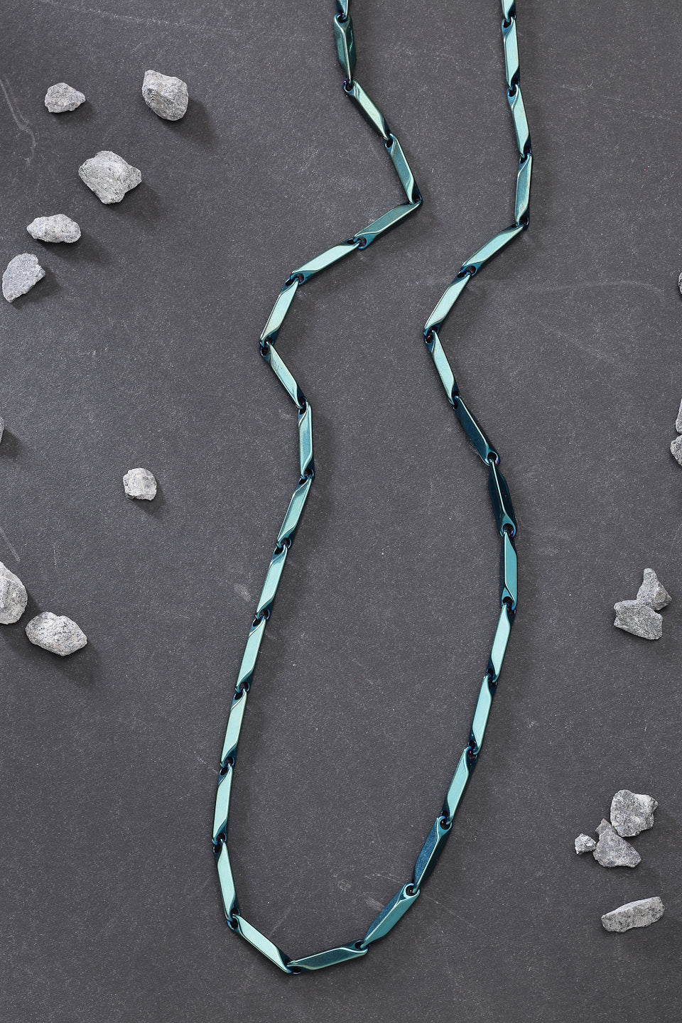 NVR Men Set of 2 Maroon & Green Rhodium-Plated Stainless Steel Chain - Distacart