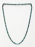 Thumbnail for NVR Men Set of 2 Maroon & Green Rhodium-Plated Stainless Steel Chain - Distacart