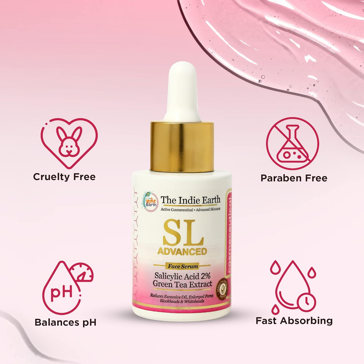 The Indie Earth SL Advanced Salicylic Acid 2% & Green Tea Extract Face Serum - Distacart