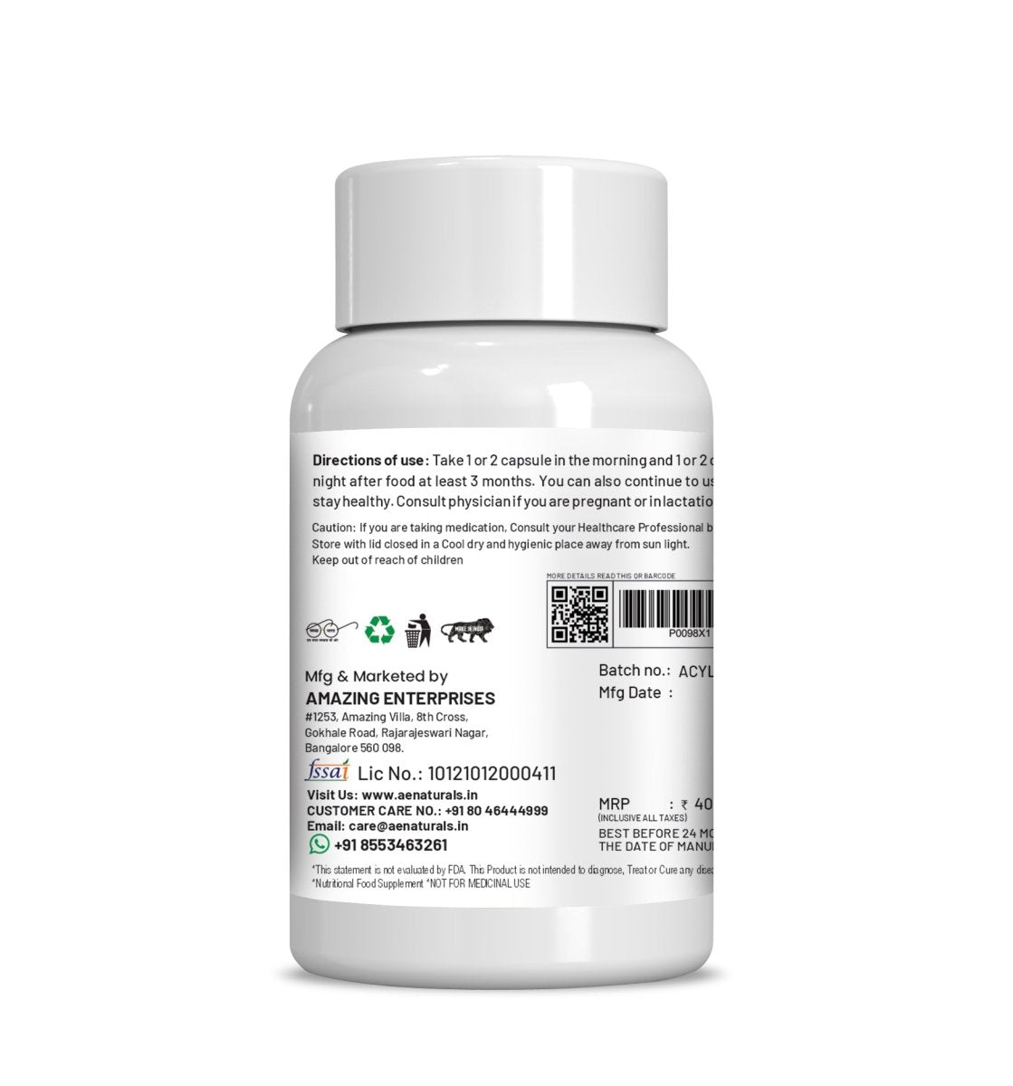 Ae Naturals Neem Extract Capsules - Distacart