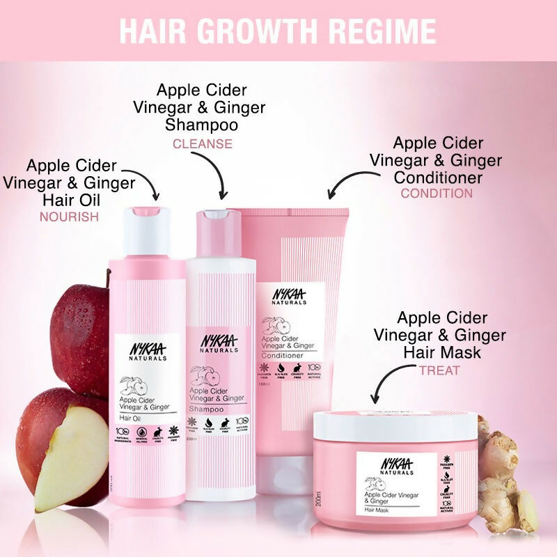 Nykaa Naturals Anti-Dandruff-Free Conditioner With Apple Cider Vinegar & Ginger - Distacart