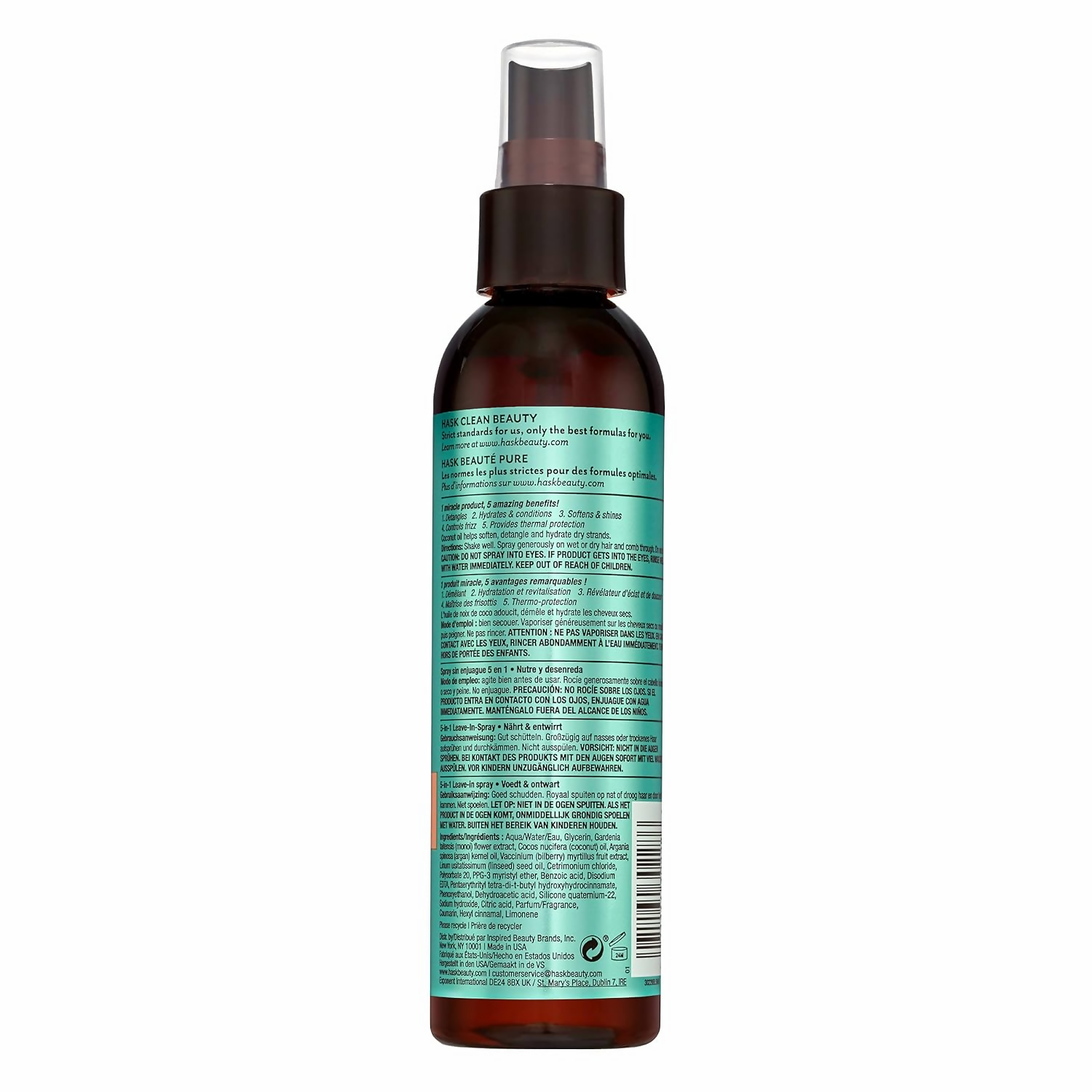 HASK Monoi Coconut Oil Leave-In Hair Spray - Distacart