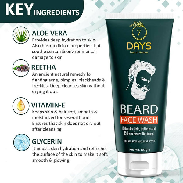 7 Days Beard Face Wash - Distacart