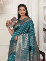Thumbnail for Astita Lichi Silk Rama Saree