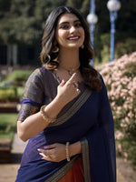 Thumbnail for Evanik Women South-Style Kanchipuram Silk Stitched Lehenga With Unstitched Blouse & Dupatta