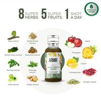 Thumbnail for ARMR Pro Immunity Shot Lemon Ginger Flavour ingredients