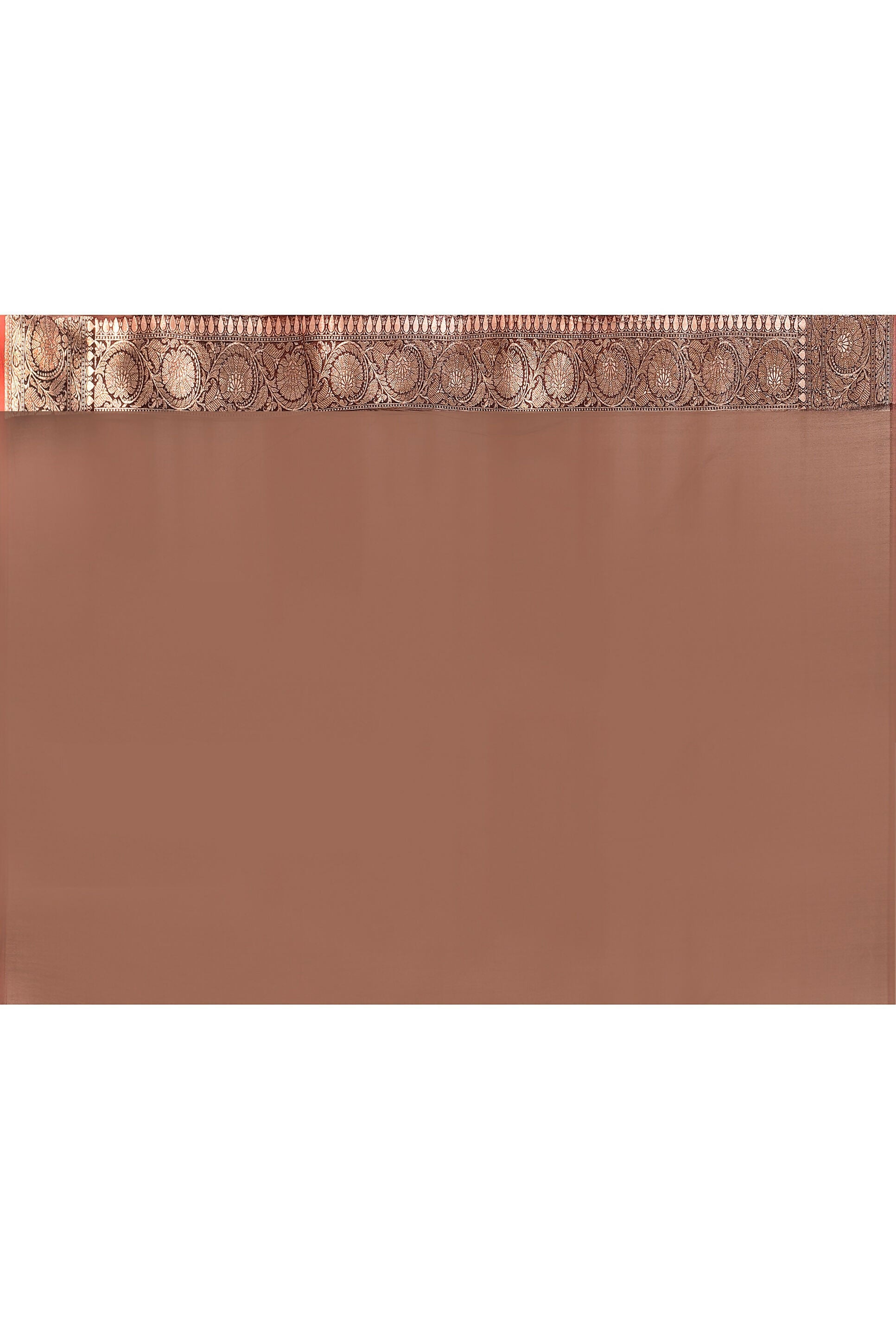 Joban Fashion Coco Brown Banarasi Soft Pure Handloom Banarasi Silk Saree