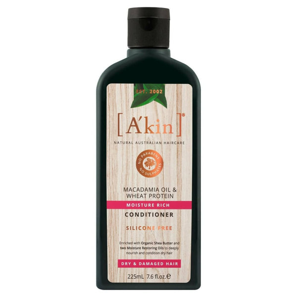 Akin Macadamia & Wheat Protein Moisture Rich Conditioner - Distacart