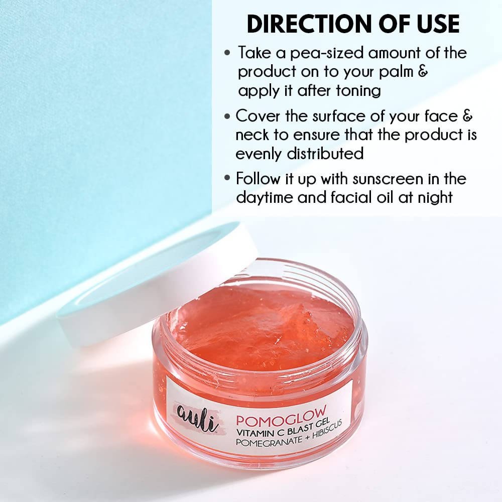 Auli Pomoglow Vitamin C Blast Face Gel - Distacart