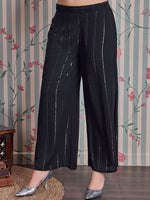 Thumbnail for Ode by House of Pataudi Straight Kurta with Palazzos - Distacart