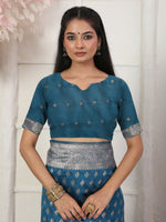 Thumbnail for Astita Lichi Silk Light Pink Saree